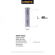 S-PARTS Titanium C-Clamp Fixing Nut M6, 8–40mm