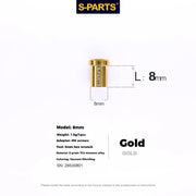 S-PARTS Titanium C-Clamp Fixing Nut M6, 8–40mm 8mm Gold