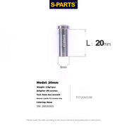 S-PARTS Titanium C-Clamp Fixing Nut M6, 8–40mm 20mm