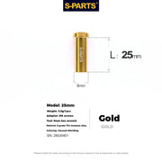 S-PARTS Titanium C-Clamp Fixing Nut M6, 8–40mm 25mm Gold