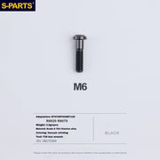 S-PARTS Titanium Caliper Body Bolts for Shimano R9120 / R8070 / M9120 / M8100 & SRAM RED / Force — Lightweight Anodized Brake Mounting Screws