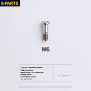 S-PARTS Titanium Caliper Body Bolts for Shimano R9120 / R8070 / M9120 / M8100 & SRAM RED / Force — Lightweight Anodized Brake Mounting Screws