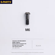 S-PARTS Titanium Caliper Body Bolts for Shimano R9120 / R8070 / M9120 / M8100 & SRAM RED / Force — Lightweight Anodized Brake Mounting Screws