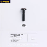 S-PARTS Titanium Caliper Body Bolts for Shimano R9120 / R8070 / M9120 / M8100 & SRAM RED / Force — Lightweight Anodized Brake Mounting Screws