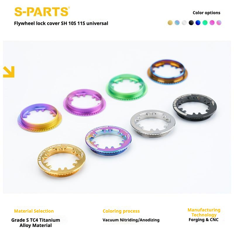 S-PARTS Titanium Cassette Lockring for MTB and Road Bikes for Shimano and SRAM