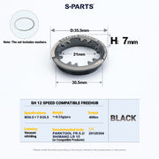 S-PARTS Titanium Cassette Lockring for MTB and Road Bikes for Shimano and SRAM