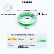 S-PARTS Titanium Cassette Lockring for MTB and Road Bikes for Shimano and SRAM