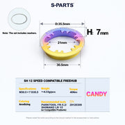 S-PARTS Titanium Cassette Lockring for MTB and Road Bikes for Shimano and SRAM