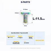 S-PARTS Titanium Clamp Bolt and Nut Set for Road Shifters for Shimano / SRAM