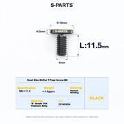 S-PARTS Titanium Clamp Bolt and Nut Set for Road Shifters for Shimano / SRAM