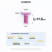 S-PARTS Titanium Clamp Bolt and Nut Set for Road Shifters for Shimano / SRAM