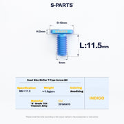 S-PARTS Titanium Clamp Bolt and Nut Set for Road Shifters for Shimano / SRAM