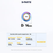 S-PARTS Titanium Clamp Bolt and Nut Set for Road Shifters for Shimano / SRAM