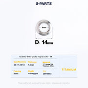 S-PARTS Titanium Clamp Bolt and Nut Set for Road Shifters for Shimano / SRAM
