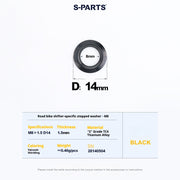 S-PARTS Titanium Clamp Bolt and Nut Set for Road Shifters for Shimano / SRAM
