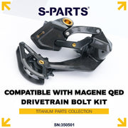 S-PARTS Titanium Drivetrain Bolt Kit for MAGENE QED Electronic Groupset