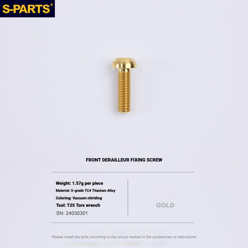 S-PARTS Titanium Drivetrain Bolt Kit for MAGENE QED Electronic Groupset