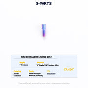 S-PARTS Titanium Drivetrain Bolt Kit for MAGENE QED Electronic Groupset