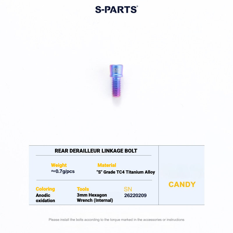 S-PARTS Titanium Drivetrain Bolt Kit for MAGENE QED Electronic Groupset