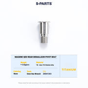S-PARTS Titanium Drivetrain Bolt Kit for MAGENE QED Electronic Groupset