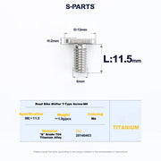 S-PARTS Titanium Drivetrain Bolt Kit for MAGENE QED Electronic Groupset