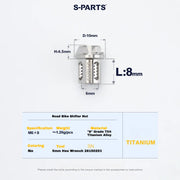 S-PARTS Titanium Drivetrain Bolt Kit for MAGENE QED Electronic Groupset
