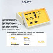 S-PARTS Titanium Drivetrain Bolt Kit for MAGENE QED Electronic Groupset