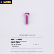 S-PARTS Titanium Drivetrain Bolt Kit for MAGENE QED Electronic Groupset