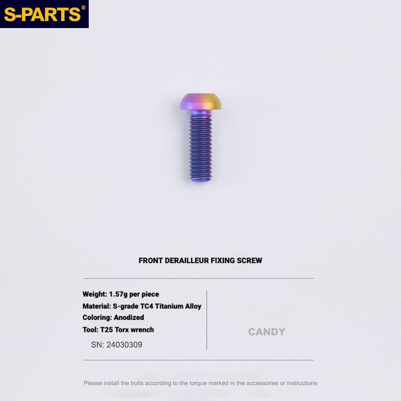 S-PARTS Titanium Drivetrain Bolt Kit for MAGENE QED Electronic Groupset