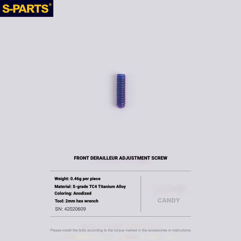 S-PARTS Titanium Drivetrain Bolt Kit for MAGENE QED Electronic Groupset