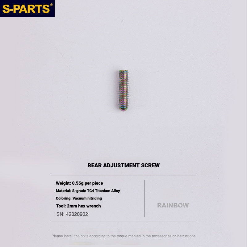 S-PARTS Titanium Drivetrain Bolt Kit for MAGENE QED Electronic Groupset