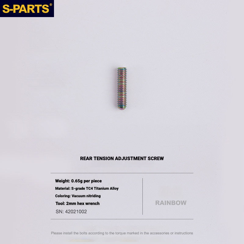 S-PARTS Titanium Drivetrain Bolt Kit for MAGENE QED Electronic Groupset