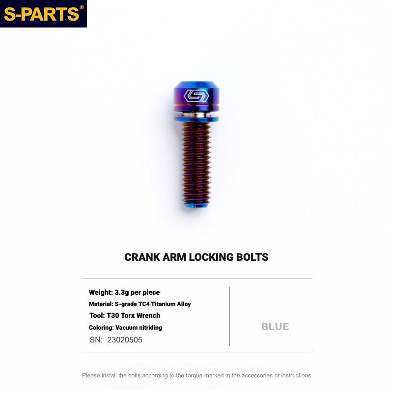 S-PARTS Titanium Drivetrain Bolt Kit for MAGENE QED Electronic Groupset