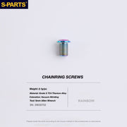 S-PARTS Titanium Drivetrain Bolt Kit for MAGENE QED Electronic Groupset