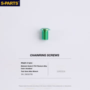 S-PARTS Titanium Drivetrain Bolt Kit for MAGENE QED Electronic Groupset