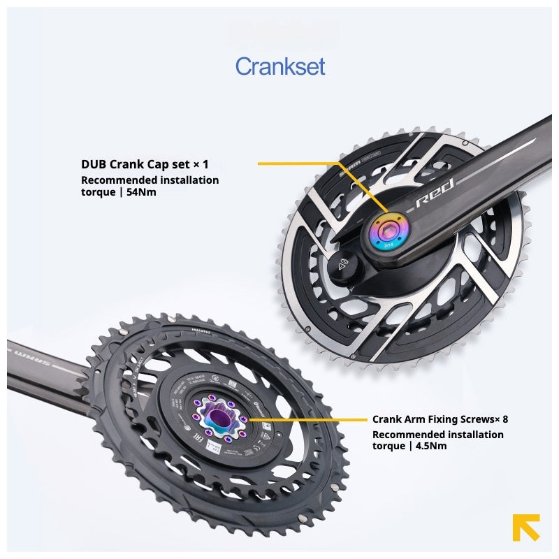 S-PARTS Titanium Drivetrain Hardware Upgrade Kit for SRAM RED AXS E1
