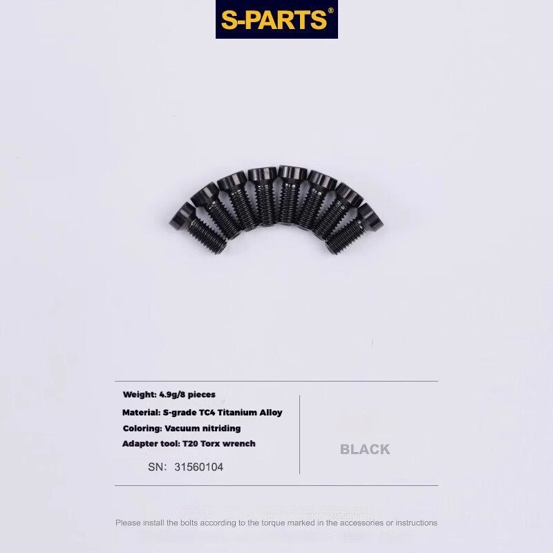 S-PARTS Titanium Drivetrain Hardware Upgrade Kit for SRAM RED AXS E1