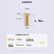 S-PARTS Titanium Drivetrain Hardware Upgrade Kit for SRAM RED AXS E1