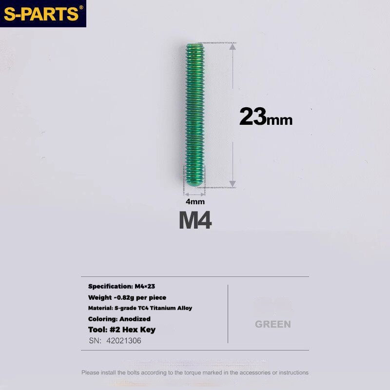 S-PARTS Titanium Drivetrain Hardware Upgrade Kit for SRAM RED AXS E1