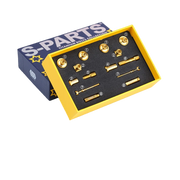 S-PARTS Titanium eeBrakes C-Clamp Screw & Adapter Series Gold Brake Pad Screw Kit