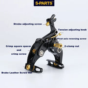 S-PARTS Titanium eeBrakes C-Clamp Screw & Adapter Series
