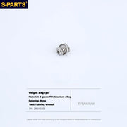 S-PARTS Titanium eeBrakes C-Clamp Screw & Adapter Series Brake Pad Screw Set (1 set)