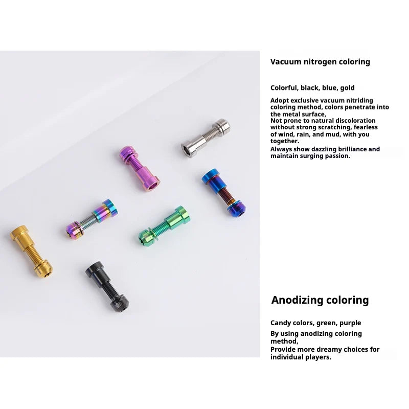 S-PARTS Titanium Lock On Bolt for Integrated Handlebar / Stem