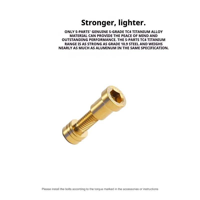 S-PARTS Titanium Lock On Bolt for Integrated Handlebar / Stem