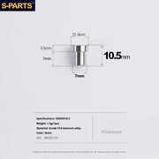 S-PARTS Titanium Lock On Bolt for Integrated Handlebar / Stem