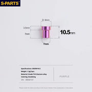 S-PARTS Titanium Lock On Bolt for Integrated Handlebar / Stem