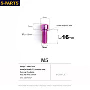 S-PARTS Titanium Lock On Bolt for Integrated Handlebar / Stem