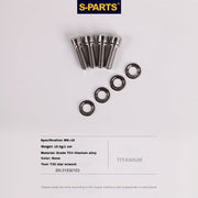 S-PARTS Titanium M6 Step Washer for Hydraulic Disc Brakes — Shimano / SRAM / Magura / Avid / Trickstuff / XT / SLX / XTR / Guide / Code