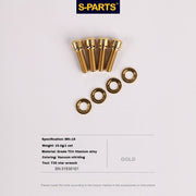 S-PARTS Titanium M6 Step Washer for Hydraulic Disc Brakes — Shimano / SRAM / Magura / Avid / Trickstuff / XT / SLX / XTR / Guide / Code