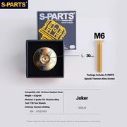S-PARTS Titanium OD2 34.9mm Laser Headset Cap | CNC Machined | Multiple Designs - Detail 6